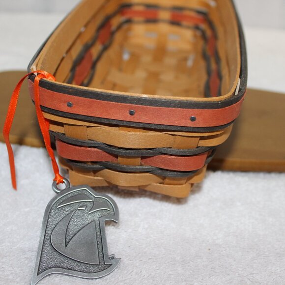 Longaberger Bowling Green Falcons Cracker Basket set #15 - Picture 5 of 7